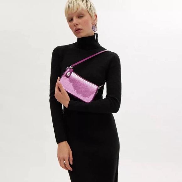 CM547 - Coach Penn Shoulder Bag with Sequins - Picture 13 of 13